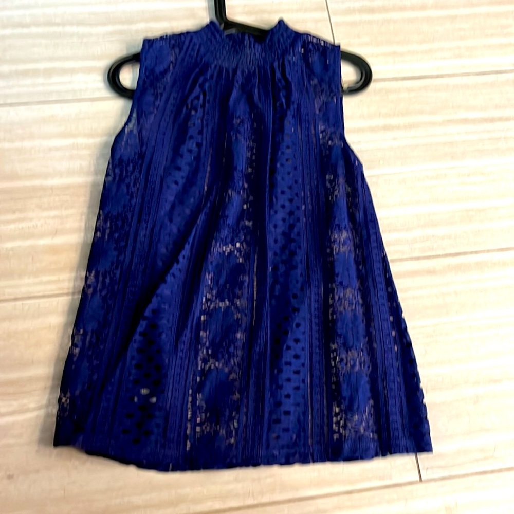 Beautiful Loft eyelet sleeveless top. Barely worn.